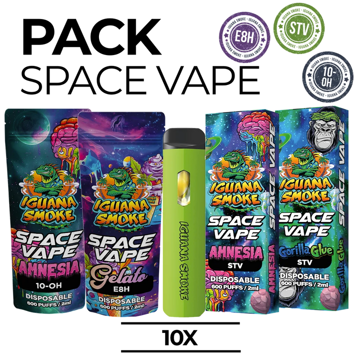 PACK 10 VAPES - 10OH, E8H o STV